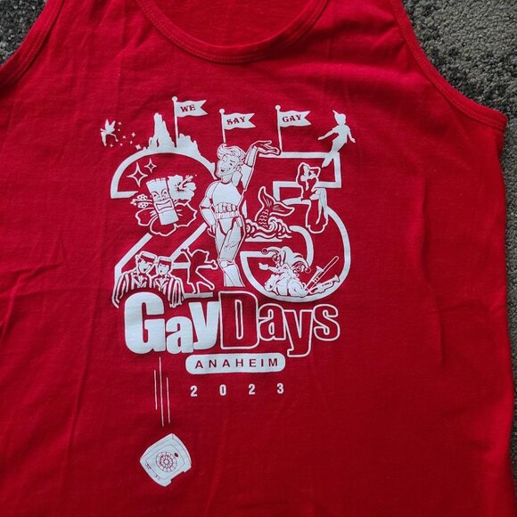 Gay Days GayDays Disneyland Anaheim 2023 Tank Top Small - LGBTQ Queer California - Picture 2 of 4